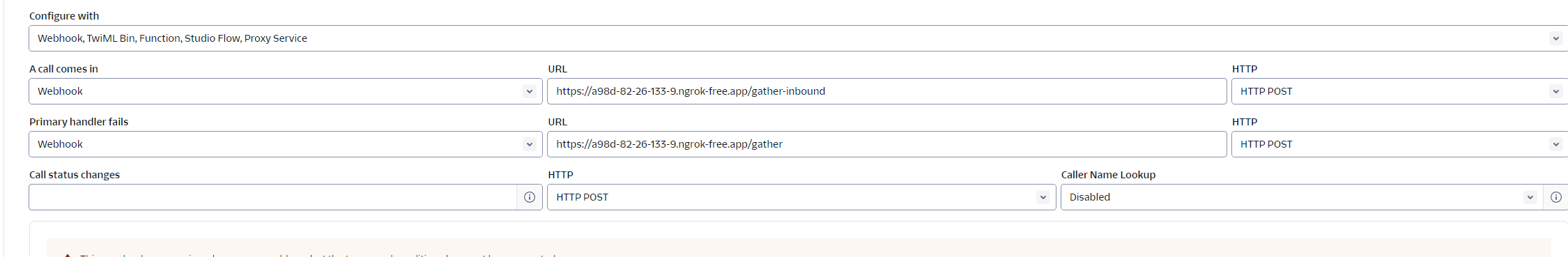 Twilio Configuration